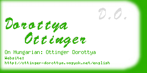 dorottya ottinger business card